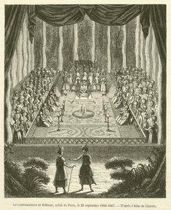 La coronación de Solimán, sah de Persia, el 25 de septiembre de 1666-1667